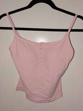 Pink fitted tank